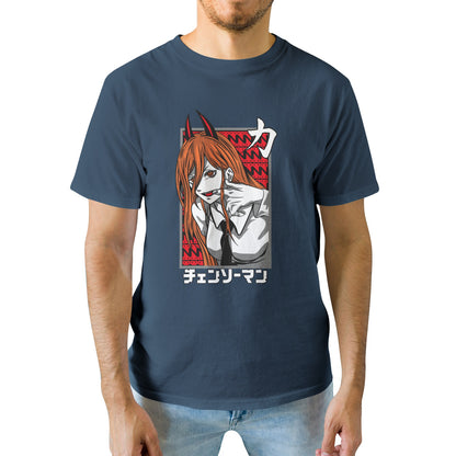 Kenshi Manga - T-shirt Custom - XS/3XL - Noir & Blanc & Bleu & Gris