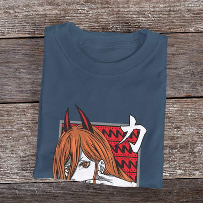 Kenshi Manga - T-shirt Custom - XS/3XL - Noir & Blanc & Bleu & Gris