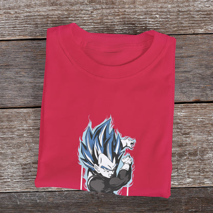 Kenshi Manga - T-shirt Custom - XS/3XL - Noir & Bleu & Rouge