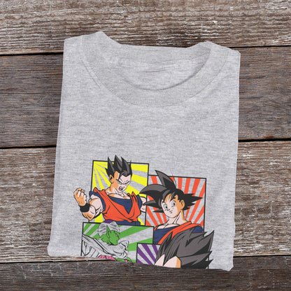 Kenshi Manga - T-shirt Custom - XS/3XL - Noir & Blanc & Gris