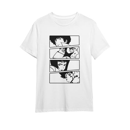 Kenshi Manga - T-shirt Custom - XS/3XL - Noir & Blanc & Bleu & Gris & Rouge