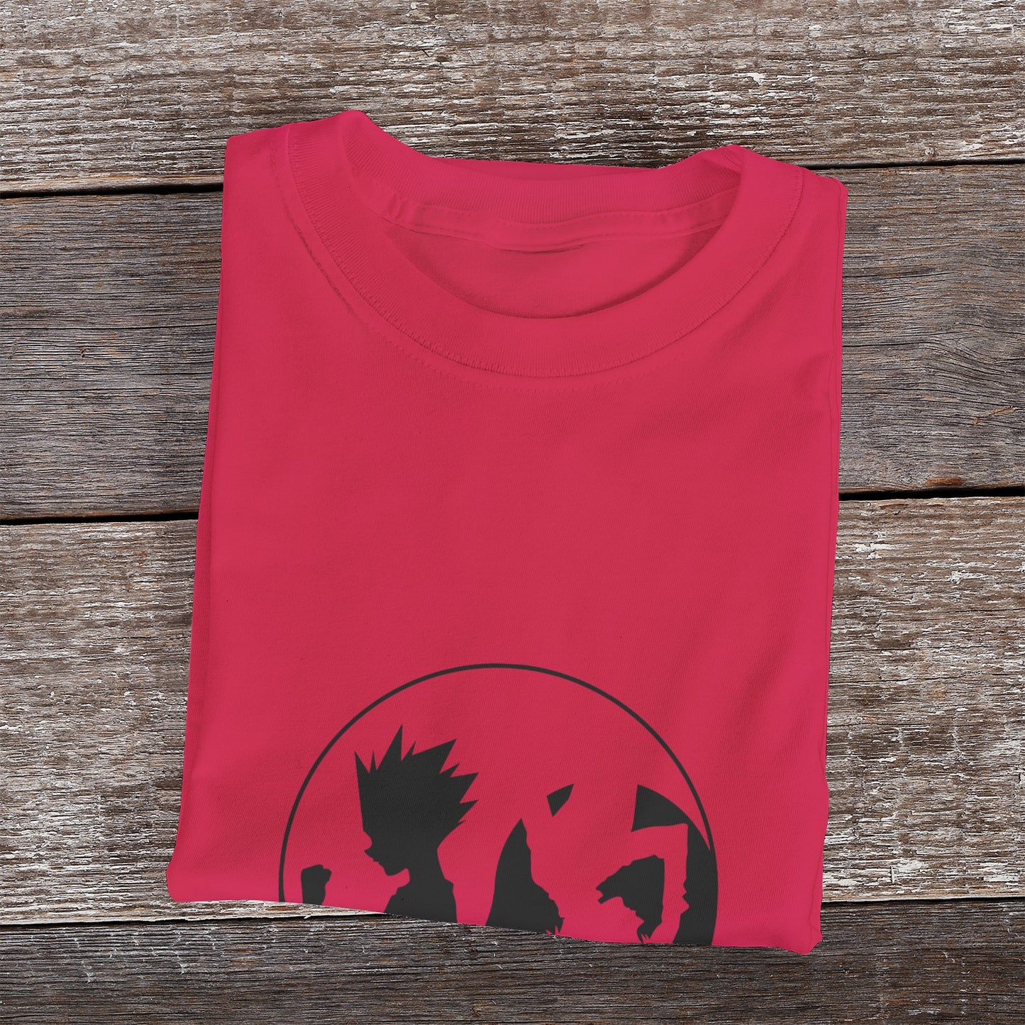 Kenshi Manga - T-shirt Custom - XS/3XL - Blanc & Bleu & Rouge & Gris