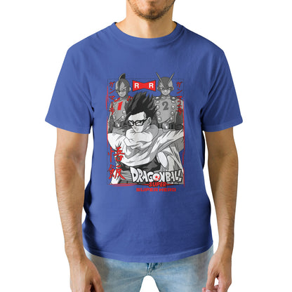 Kenshi Manga - T-shirt Custom - XS/3XL - Noir & Blanc & Bleu & Gris