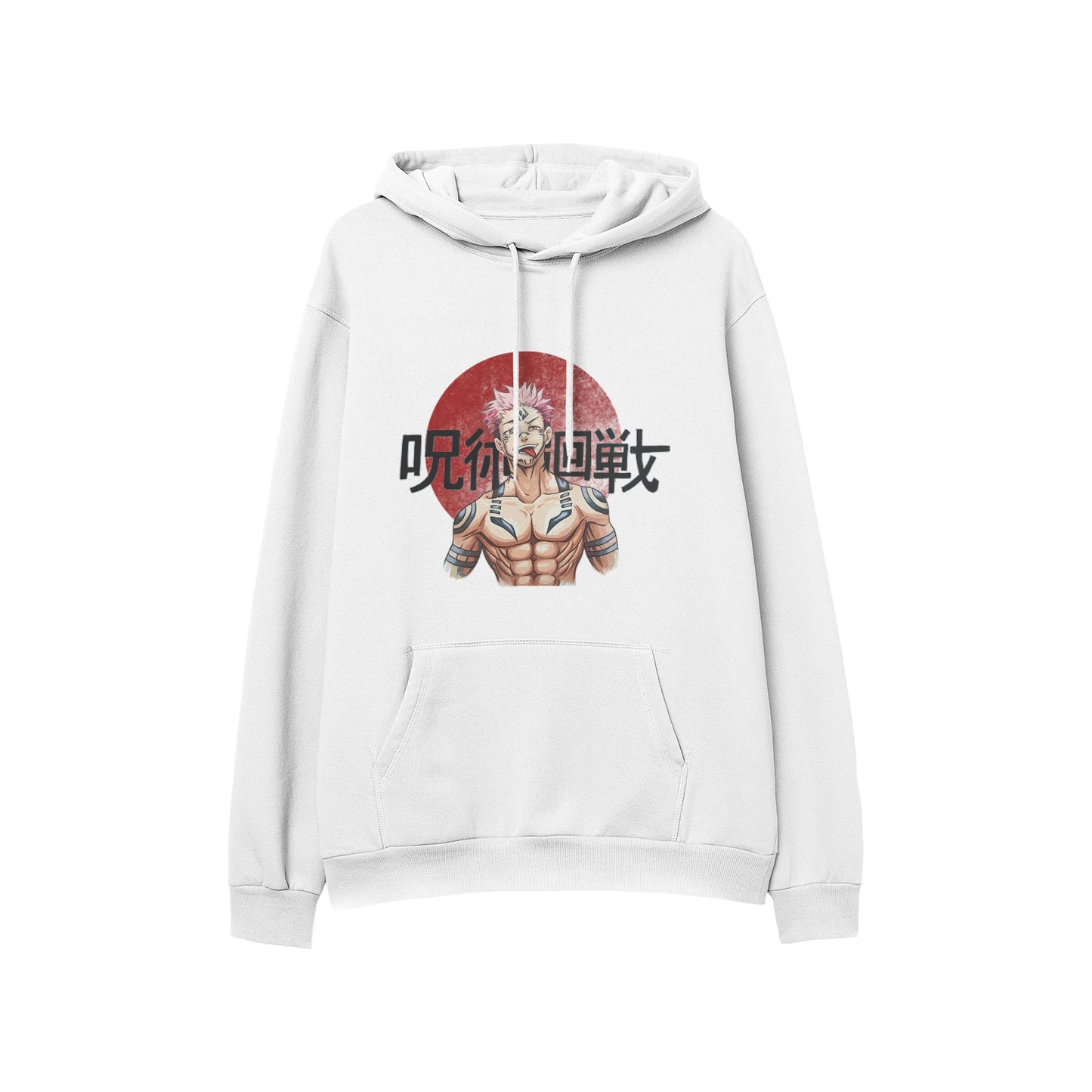 Kenshi Manga - Sweat Custom - XS/2XL - Noir & Blanc & Gris