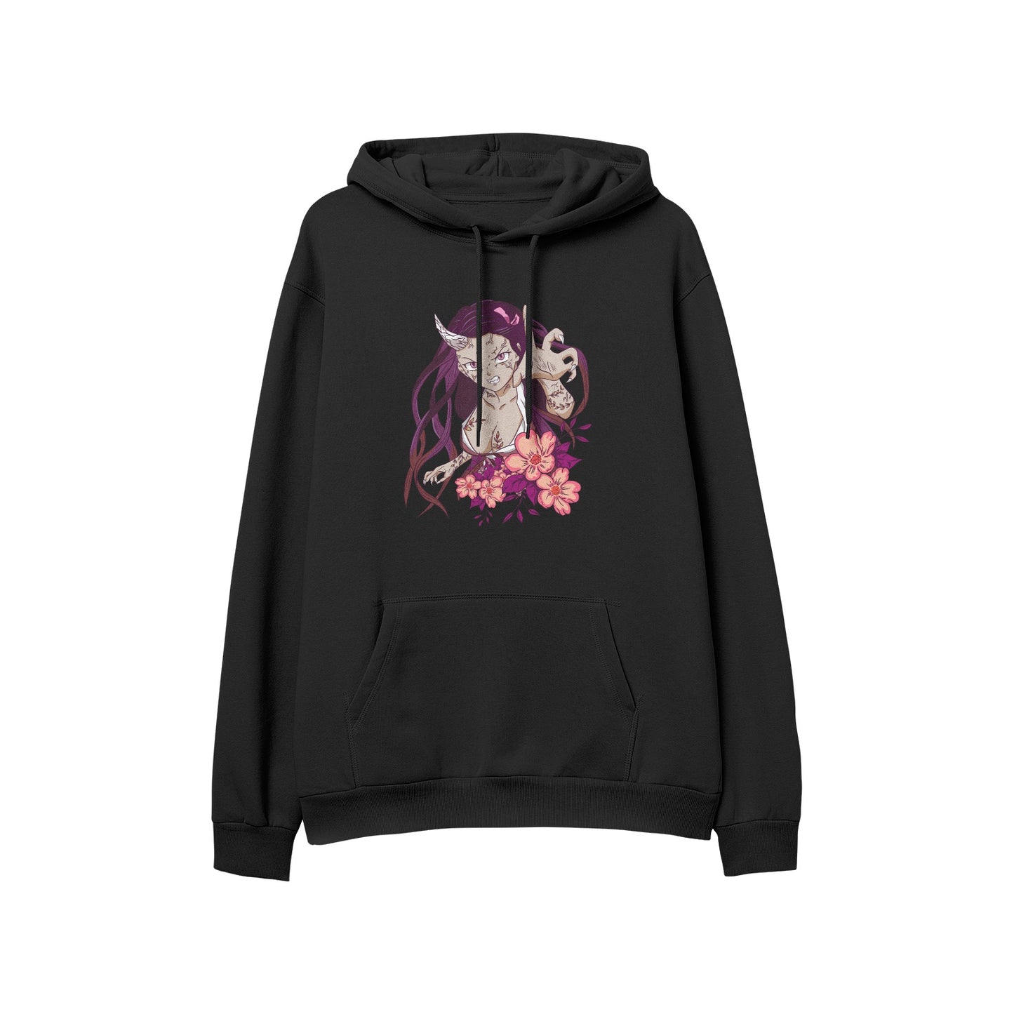 Kenshi Manga - Sweat Custom - XS/2XL - Noir & Blanc & Gris & Violet