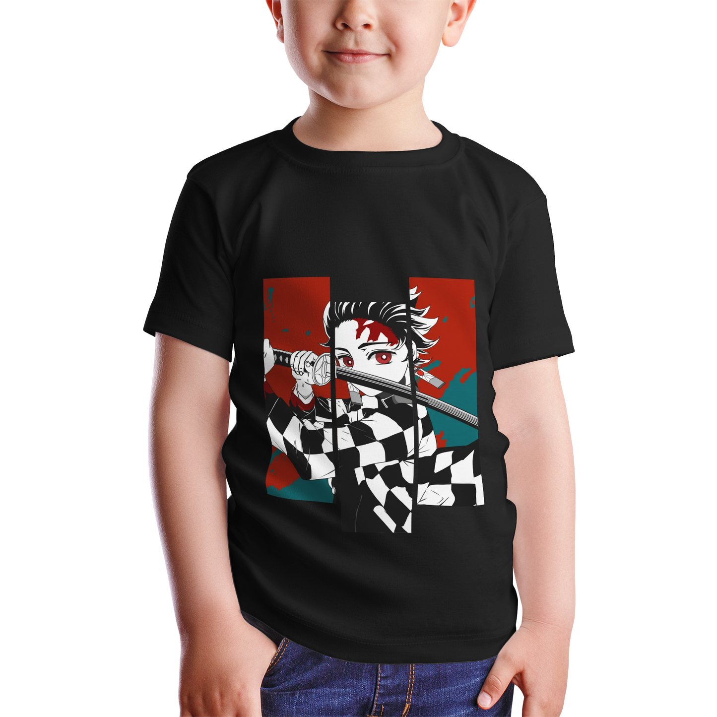 Kenshi Manga - T-shirt Custom Enfant - S/4XL - Noir & Blanc