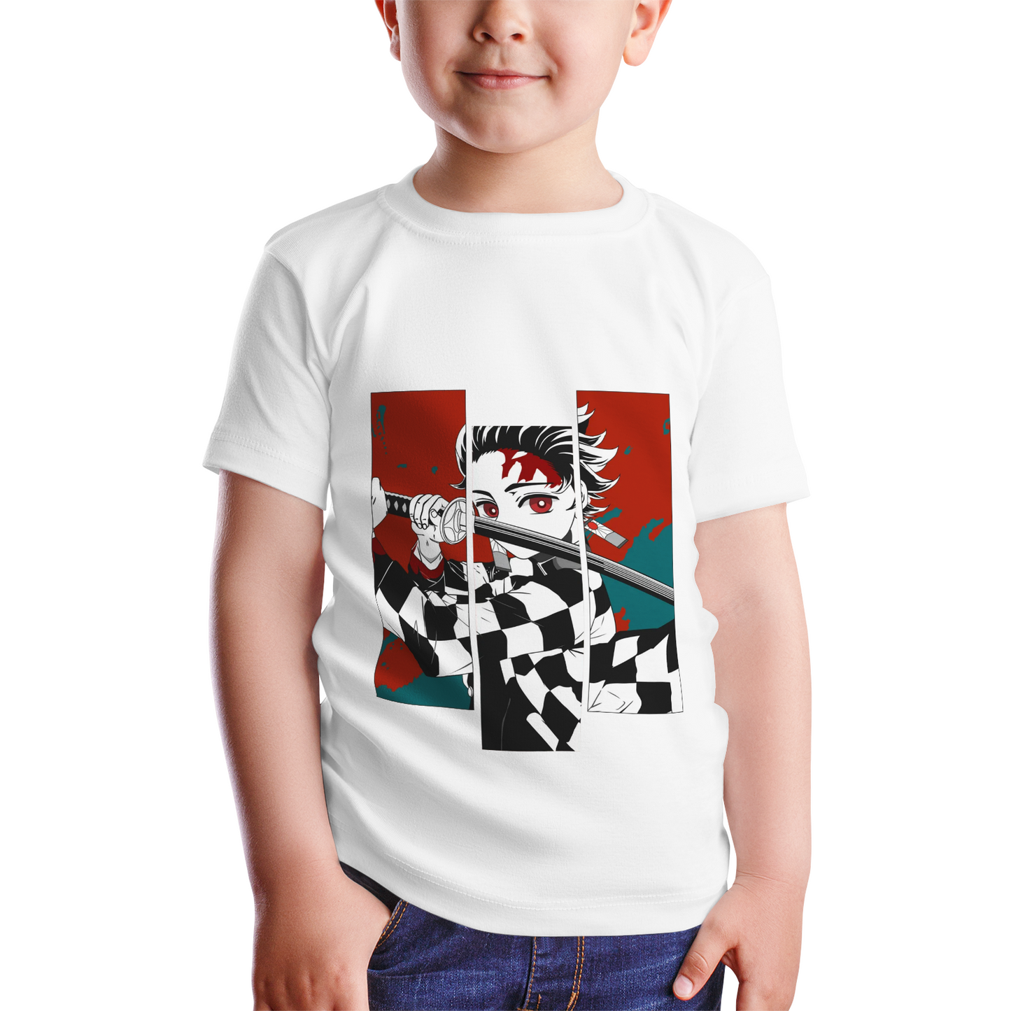 Kenshi Manga - T-shirt Custom Enfant - S/4XL - Noir & Blanc