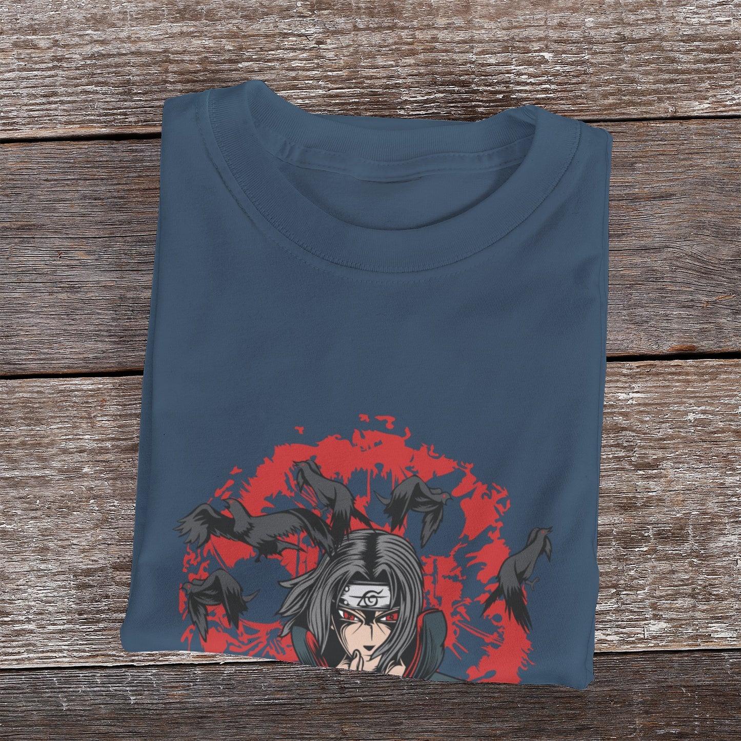 Kenshi Manga - T-shirt Custom - XS/3XL - Noir & Blanc & Bleu & Gris