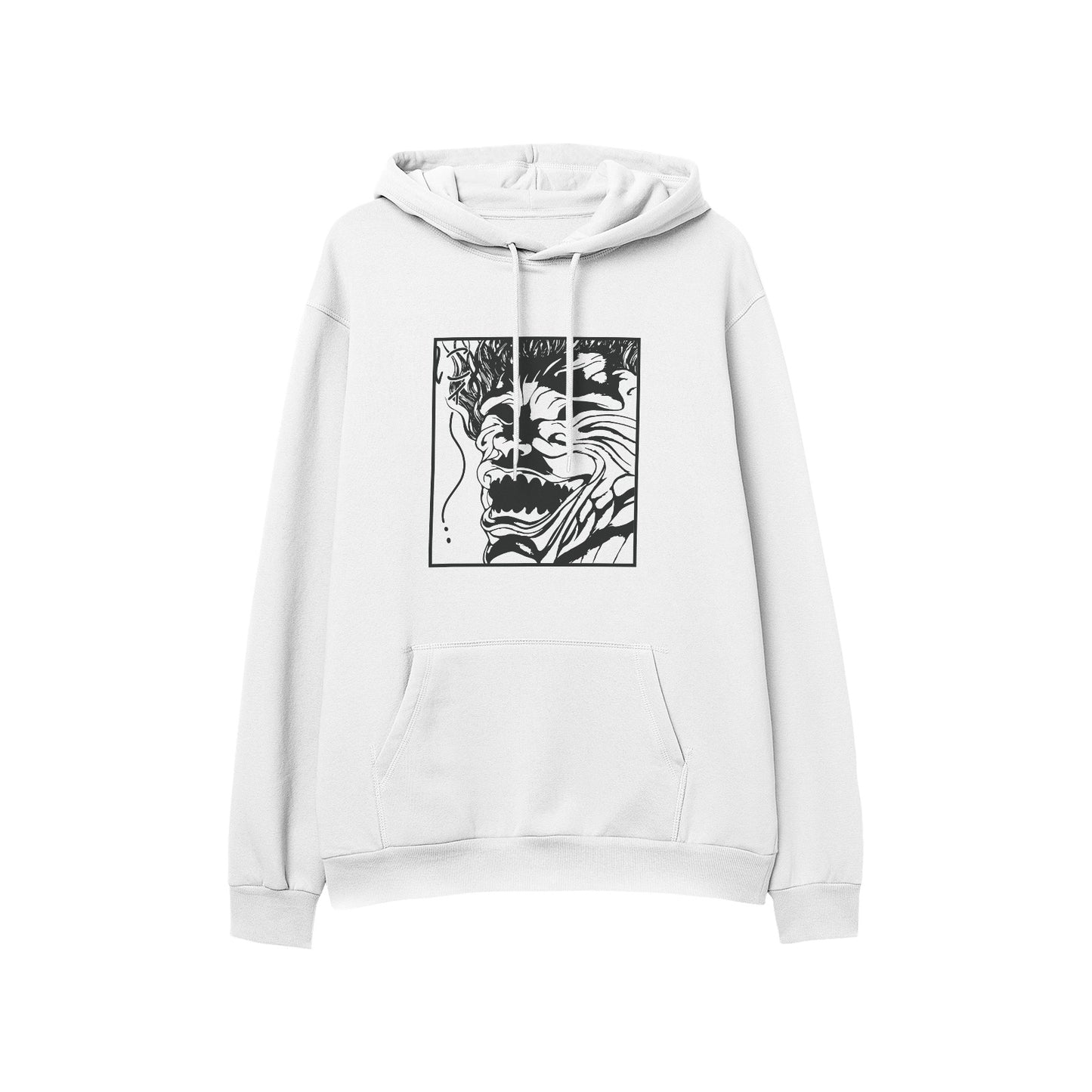 Kenshi Manga - Sweat Custom - XS/2XL - Noir & Blanc & Gris & Rouge & Bordeau