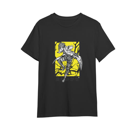 Kenshi Manga - T-shirt Custom - XS/3XL - Noir & Blanc & Bleu