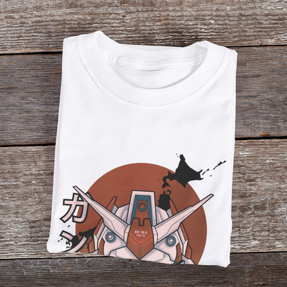 Kenshi Manga - T-shirt Custom - XS/3XL - Noir & Blanc & Bleu & Gris