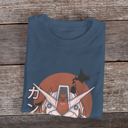 Kenshi Manga - T-shirt Custom - XS/3XL - Noir & Blanc & Bleu & Gris