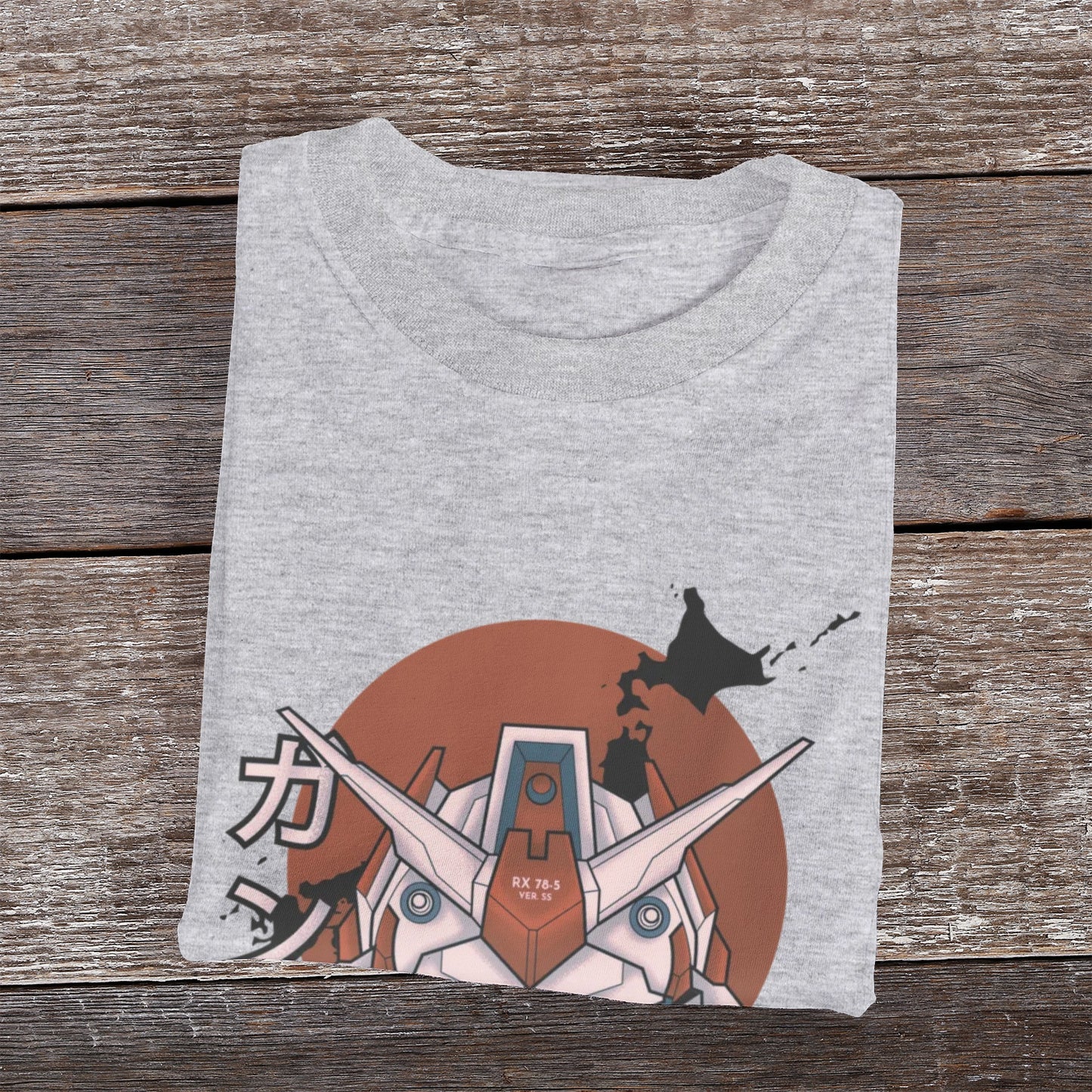 Kenshi Manga - T-shirt Custom - XS/3XL - Noir & Blanc & Bleu & Gris