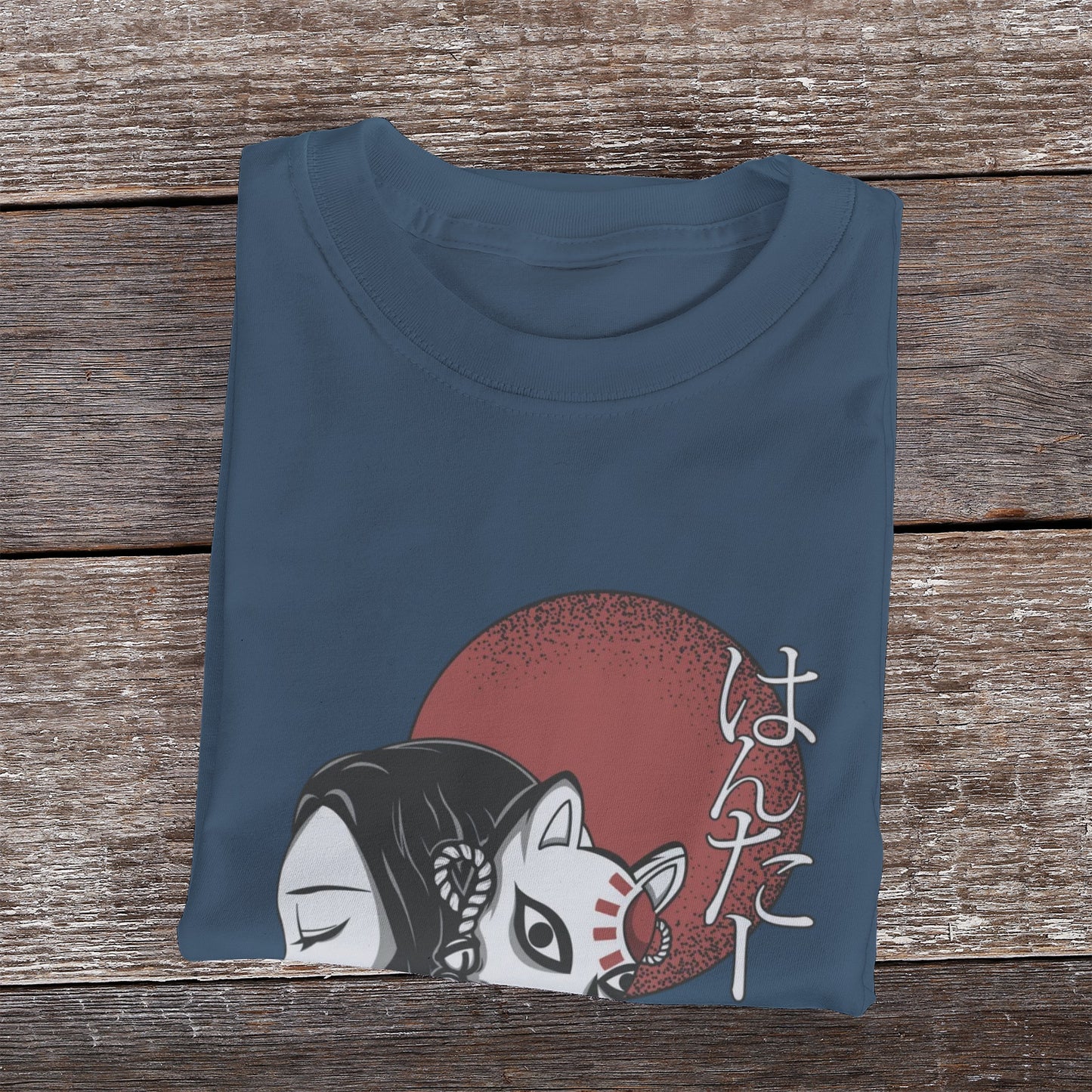 Kenshi Manga - T-shirt Custom - XS/3XL - Noir & Blanc & Bleu & Gris