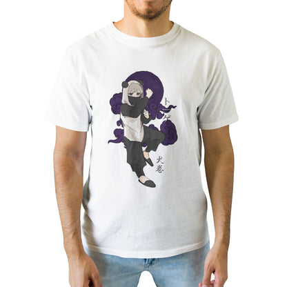 Kenshi Manga - T-shirt Custom - XS/3XL - Noir & Blanc & Rouge & Gris