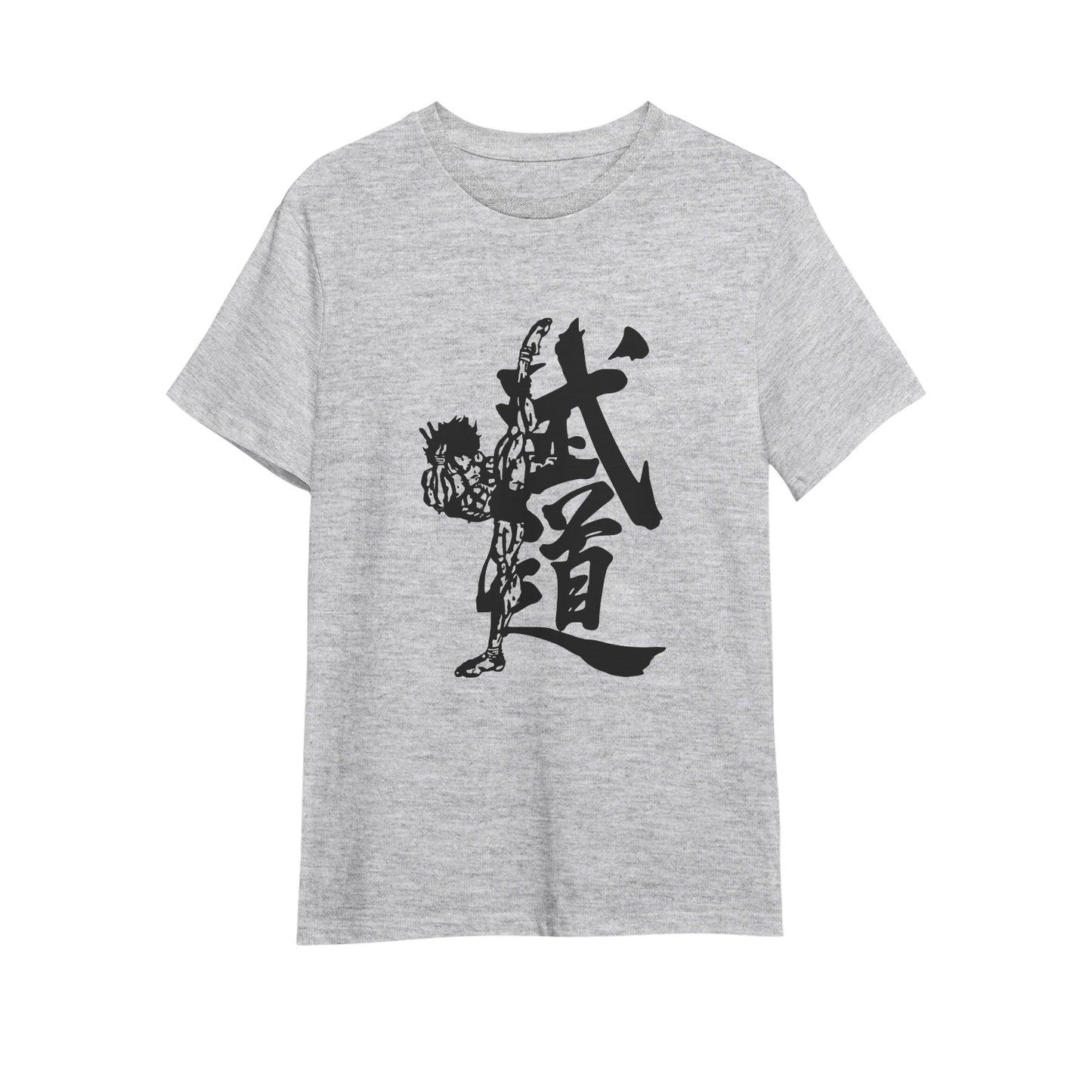 Kenshi Manga - T-shirt Custom - XS/3XL - Noir & Blanc & Bleu & Gris & Rouge