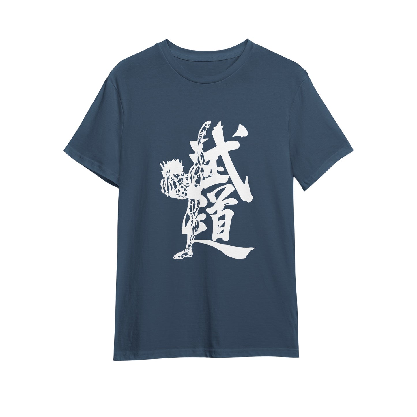 Kenshi Manga - T-shirt Custom - XS/3XL - Noir & Blanc & Bleu & Gris & Rouge