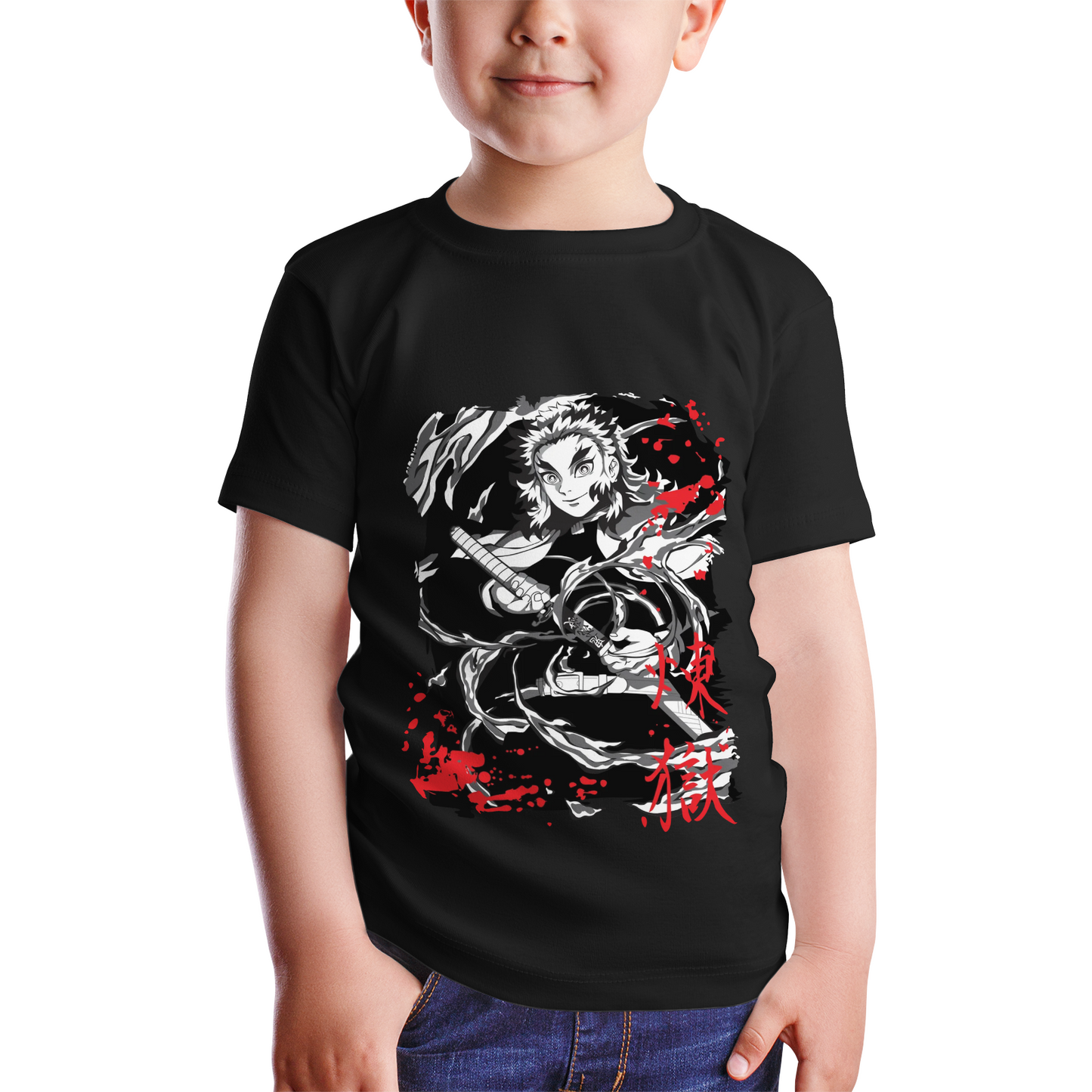 Kenshi Manga - T-shirt Custom Enfant - S/4XL - Noir & Blanc