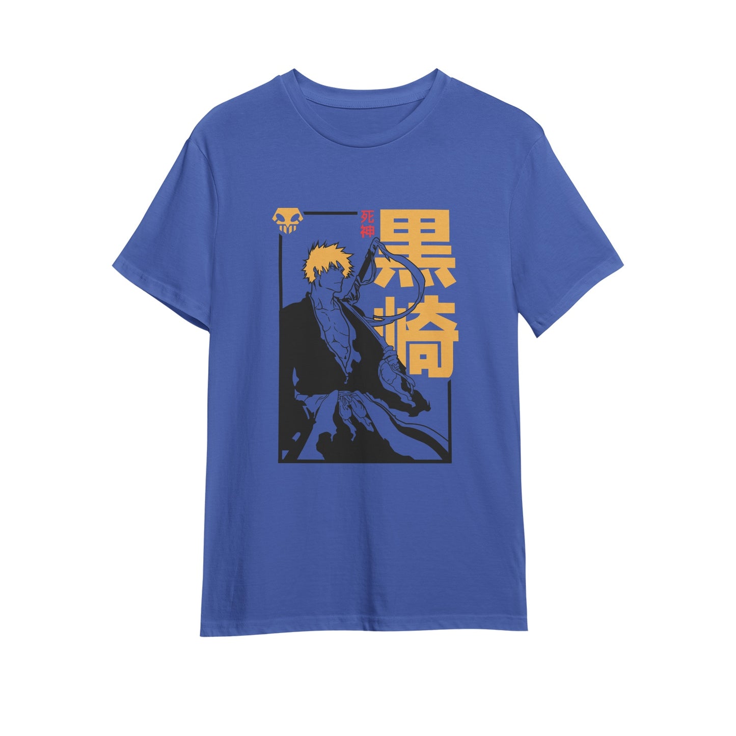 Kenshi Manga - T-shirt Custom - XS/3XL - Blanc & Bleu & Gris