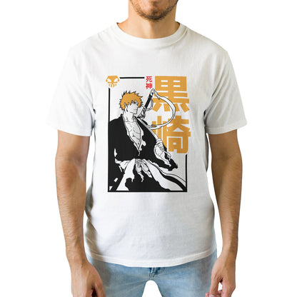 Kenshi Manga - T-shirt Custom - XS/3XL - Blanc & Bleu & Gris