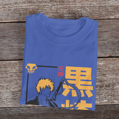 Kenshi Manga - T-shirt Custom - XS/3XL - Blanc & Bleu & Gris