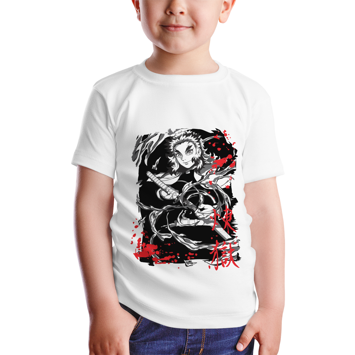 Kenshi Manga - T-shirt Custom Enfant - S/4XL - Noir & Blanc