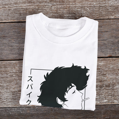 Kenshi Manga - T-shirt Custom - XS/3XL - Noir & Blanc & Bleu & Gris