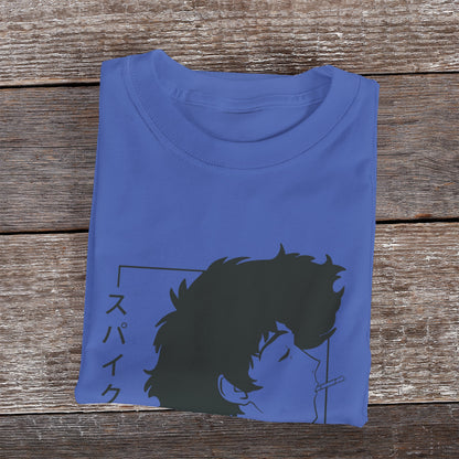 Kenshi Manga - T-shirt Custom - XS/3XL - Noir & Blanc & Bleu & Gris