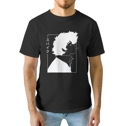 Kenshi Manga - T-shirt Custom - XS/3XL - Noir & Blanc & Bleu & Gris