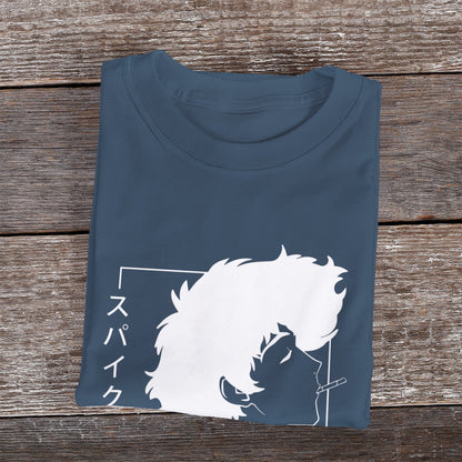 Kenshi Manga - T-shirt Custom - XS/3XL - Noir & Blanc & Bleu & Gris