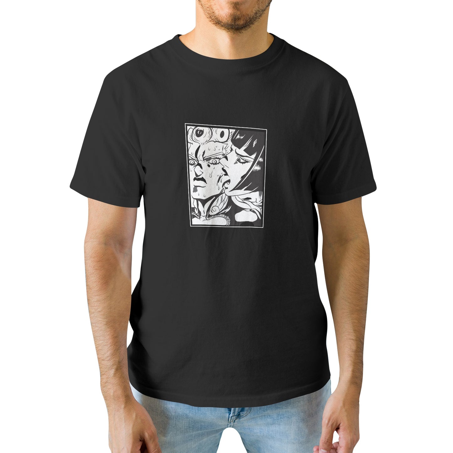 Kenshi Manga - T-shirt Custom - XS/3XL - Noir & Bleu